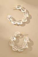 Swan Lake Beaded Hoop Earrings