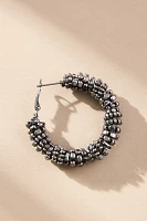 Multi Beaded Hoop Earrings