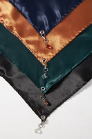 Room Shop Pieced Triangle Charm Satin Hair Scarf