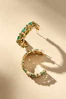 Mignonne Gavigan Clinton Pavé Hoop Earrings