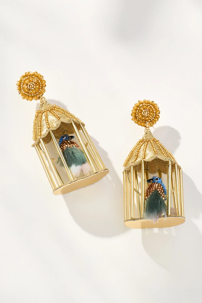 Mignonne Gavigan Luxe Baxter Birdcage Drop Earrings