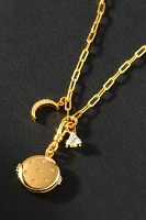 Elizabeth Cole Steren Locket Charm Necklace