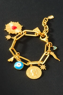 Elizabeth Cole Good Luck Charm Bracelet