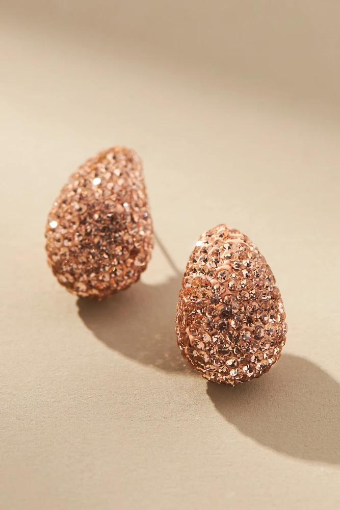 The Petra Drop Earrings: Pavé Edition