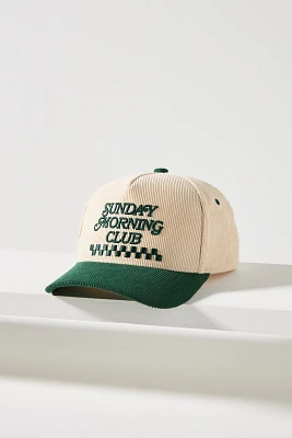 Colorblock Corduroy Sunday Morning Club Baseball Cap