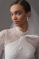 BHLDN Satin-Trim Mini Bridal Veil