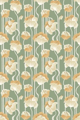 Mirth Studio Shirley Deco Floral Peel-and-Stick Wallpaper