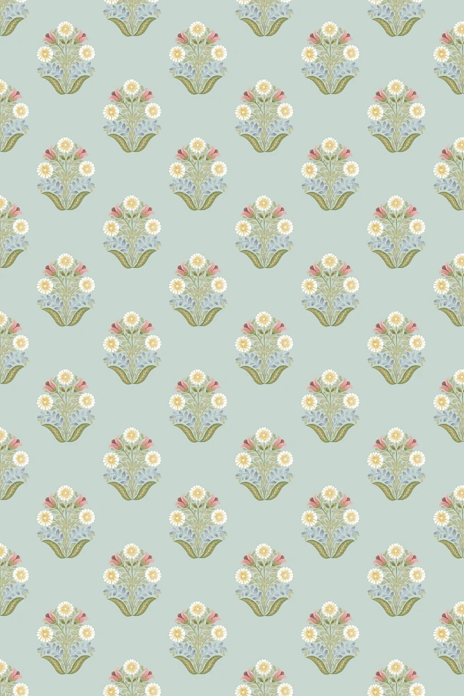 Sophie Floral Medallion Wallpaper