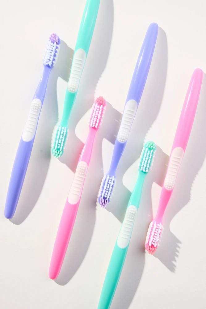 Yes Studio Cute Smile Toothbrushes, 6-Pack