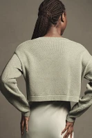 The Livvy Waffle Knit Cardigan Sweater by Flat White: Shrug Edition