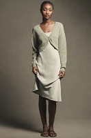 The Livvy Waffle Knit Cardigan Sweater by Flat White: Shrug Edition