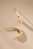 Joy Dravecky Elizabeth Pearl Huggie Earrings