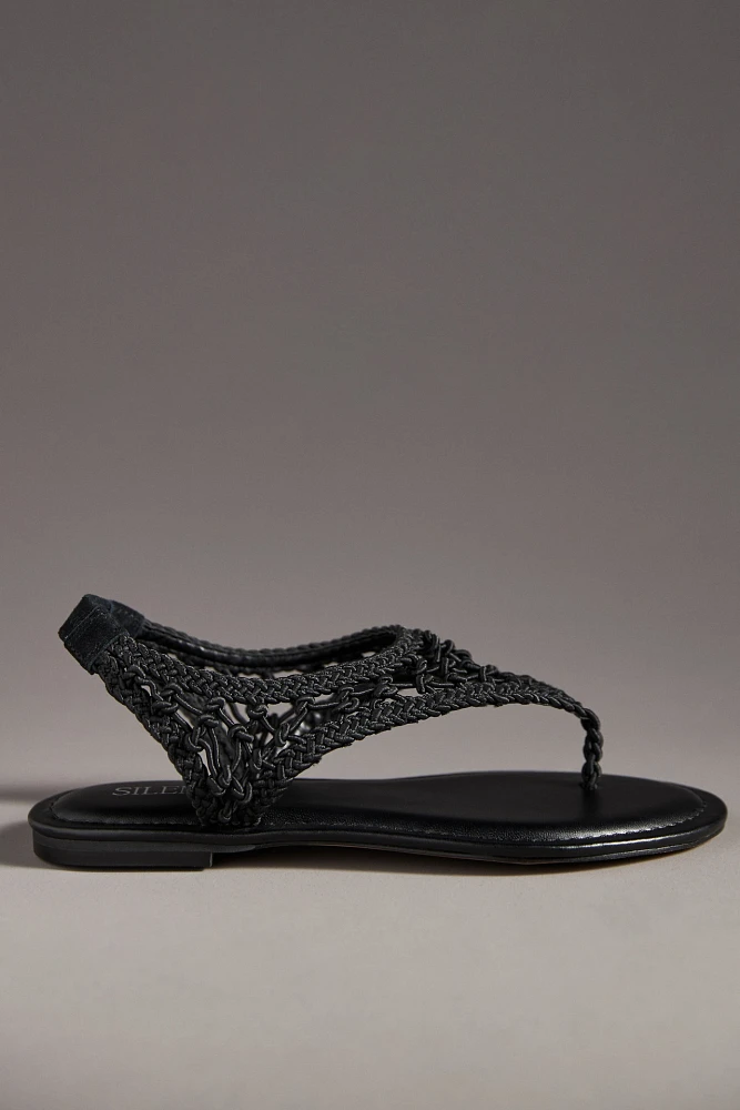 Silent D Crochet Thong Sandals