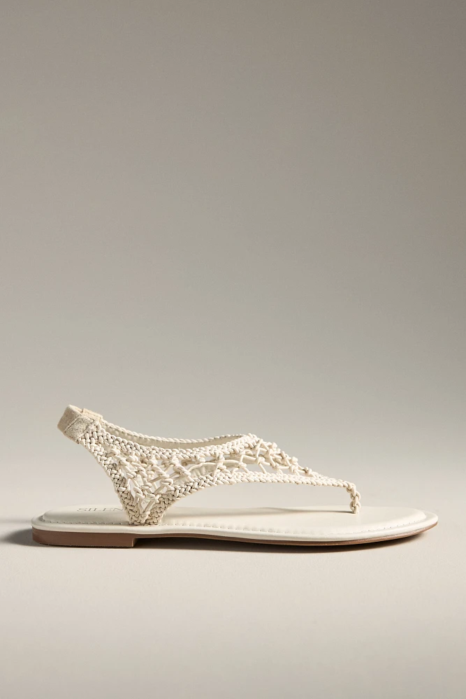 Silent D Crochet Thong Sandals