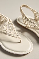 Silent D Crochet Thong Sandals
