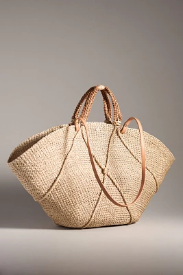 Aranaz Corda Large Straw Tote