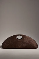 Aranaz Amor 2 Medium Woven Straw Clutch