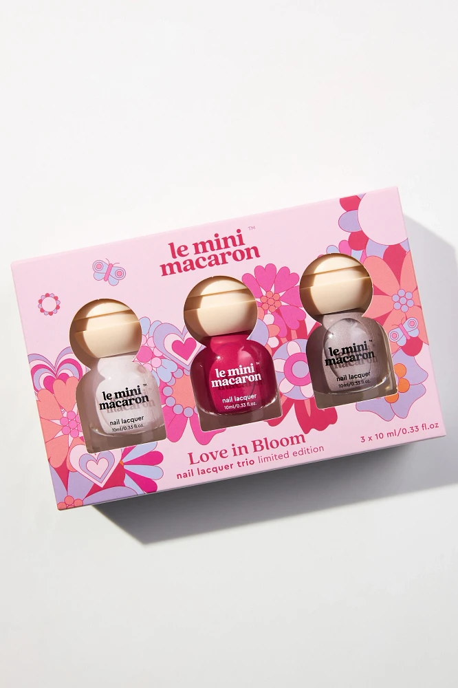 Le Mini Macaron Love in Bloom Trio Box