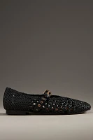 Bibi Lou Woven Moto Ballet Flats