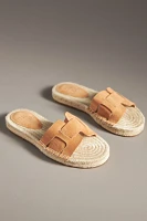 Bibi Lou Suede Espadrille Slide Sandals