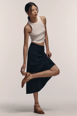 By Anthropologie Woven Tie-Up Heels