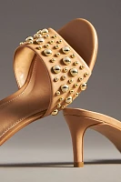 Bubble Stud Mule Heels