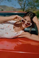 Wrapped Rectangle Sunglasses