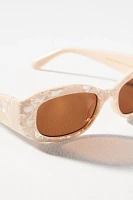 Wrapped Rectangle Sunglasses