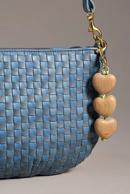 Clare V. Wood Heart Bag Charm