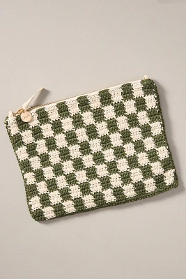 Clare V. Woven Flat Clutch