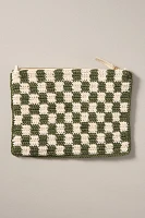 Clare V. Woven Flat Clutch