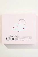 Silver Cloud Heart Print Satin Gift Set