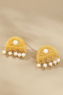 LYNYER Ravi Hemisphere Pearl Earrings