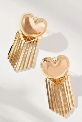 Lili Claspe Bubble Heart Fringe Earrings