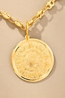 Hermina Athens Shield of Achilles Theta Necklace