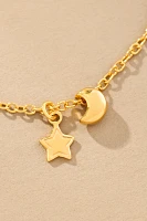 Hermina Athens Tiny Moon & Star Bracelet