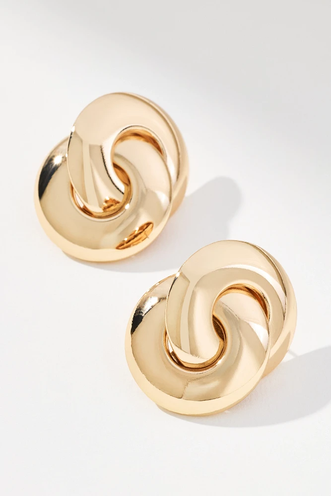 Interlocked Circle Post Earrings