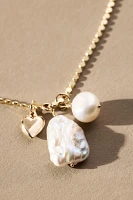 Set & Stones Maddy Pearl Charm Necklace