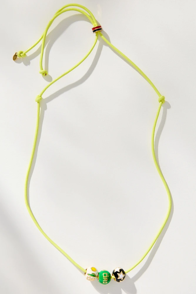 Clare V. Beaded Cord Necklace