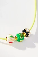 Clare V. Beaded Cord Necklace