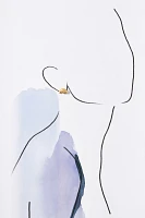 Clare V. Croissant Stud Earrings