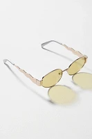 Anglo Swiggle-Arm Metal Sunglasses