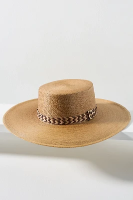 ASN Hats Athena Zigzag Straw Boater