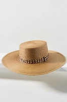 San Diego Hat Co. Athena Zigzag Straw Boater