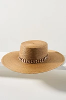 San Diego Hat Co. Athena Zigzag Straw Boater