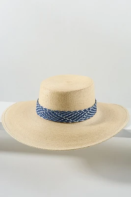 ASN Hats Bolero Patterned Straw Boater