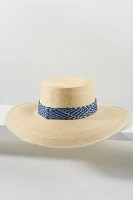 San Diego Hat Co. Bolero Patterned Straw Boater