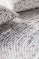 dduende studio Café Icon Cotton Percale Sheet Set
