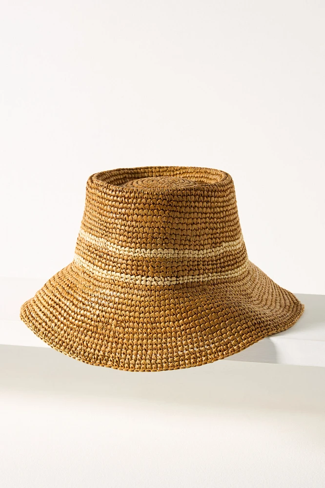 Wyeth Raffia Straw Bucket Hat