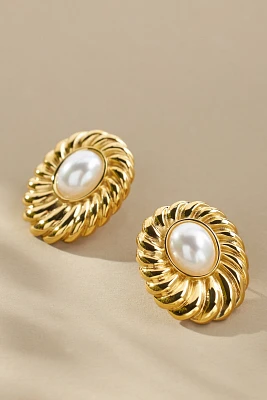 Cendré Emilia Pearl Earrings